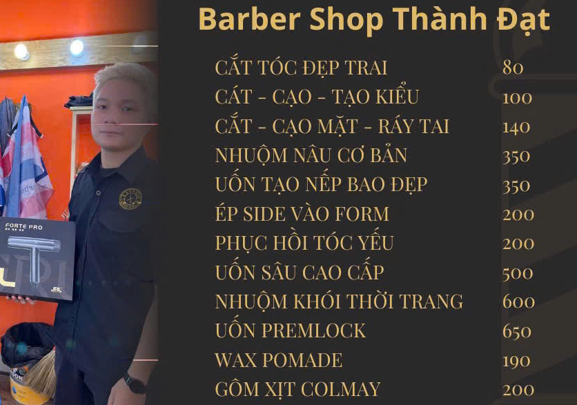 bảng giá dịch vụ